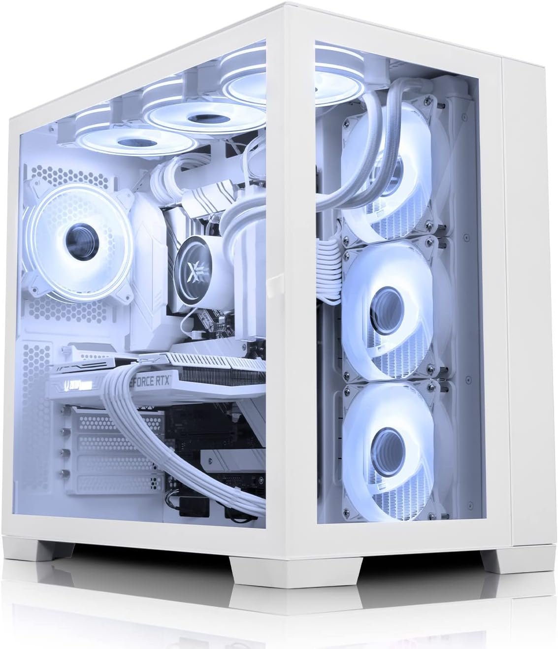 ADMI Gaming PC • AMD Ryzen 7 5700X • Nvidia RTX 4060 Ti 8GB GDDR6 • 16GB RAM 3200MHz • 1TB SSD • MB B550 • 360mm AIO ARGB Liquid Cooler • 650W PSU • X= White Gaming Cube ARGB Case • Wifi • Windows 11