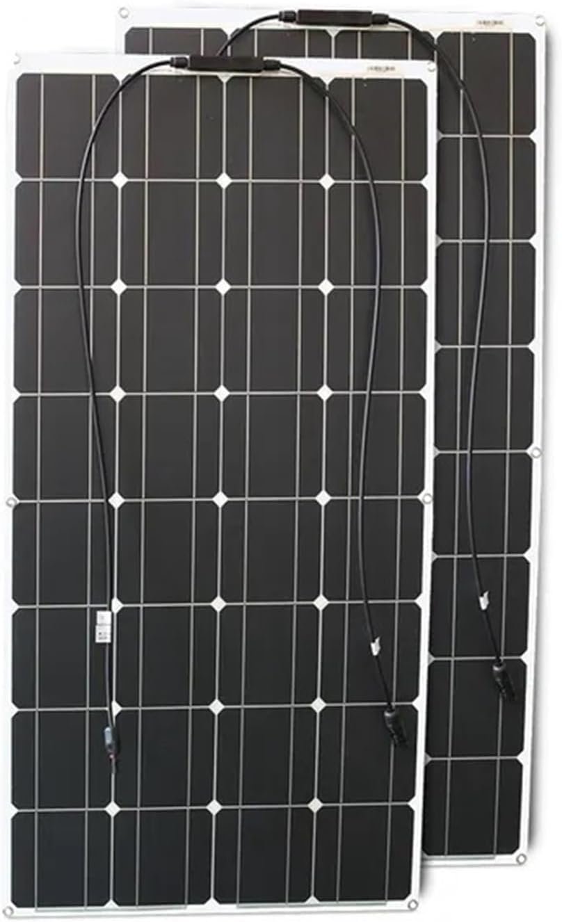 12V Flexible Solar Panel 600W 100W 200W 300W 400W 500W Bendable Waterproof Monocrystalline Best Solar Panel for RV Boat Waterproof and Durable (Color : 200w Solar Panel)