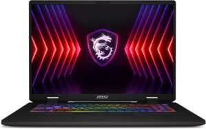 MSI Sword 17HX 17 Inch 16:10 QHD+ 240Hz Gaming Laptop – (Intel Core i7-14700HX, NVIDIA GeForce RTX 4060, 16GB RAM, 1TB SSD, Windows 11 Home) – Cosmos Grey