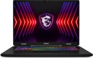 MSI Crosshair 17” 16:10 QHD+ 240Hz Gaming Laptop – (Intel Core i7-14700HX, Nvidia GeForce RTX4070, 16GB RAM, 1TB SSD, Windows 11 Home) – Cosmos Grey