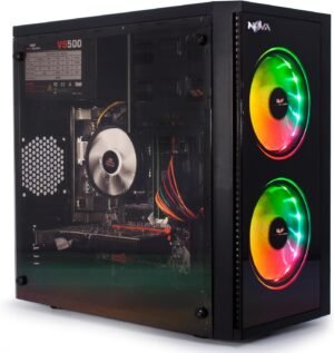 Veno Scorp Gaming PC Desktop Computer: i7-3770 3.90Ghz – 16GB RAM – GT710 2GB – 256GB SSD – 1TB HDD – 500W 80+ PSU – Nova ARGB CASE – WIFI – WINDOWS 10