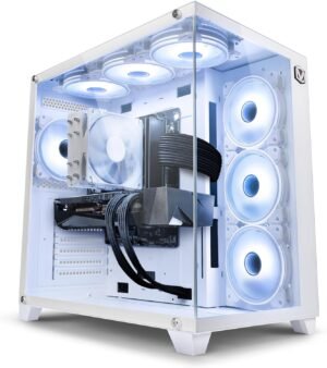 Vibox VIII-5 Gaming PC – Intel i9 11900F Processor – Nvidia RTX 4070 12GB Graphics Card – 32GB RAM – 1TB NVMe SSD – 600W PSU – Windows 11 – WiFi