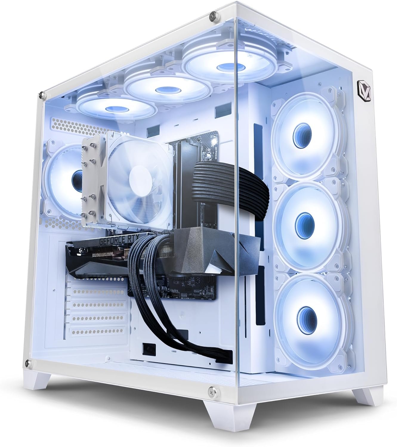 Vibox VIII-5 Gaming PC - Intel i9 11900F Processor - Nvidia RTX 4070 12GB Graphics Card - 32GB RAM - 1TB NVMe SSD - 600W PSU - Windows 11 - WiFi