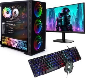 Veno Scorp Budget Gaming PC 22” Bundle Intel Core i5-8GB RAM – 500GB HDD – GT 710 2GB NeonZilla ARGB Gaming Case – WINDOWS 10