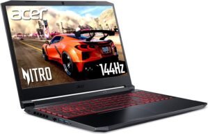 Acer Nitro 5 AN515-57 15.6 Inch Gaming Laptop – (Intel Core i5-11400H, 16GB, 512GB SSD, NVIDIA GeForce RTX 3050Ti, Full HD 144Hz, Windows 11, Black)