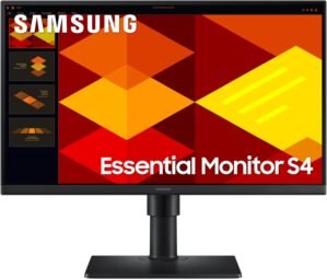 Samsung LS24D400GAUXXU 24″ FullHD IPS Monitor – Height Adjust, 1920x1080p, Displayport, USB, HDMI, Eye Saver Mode