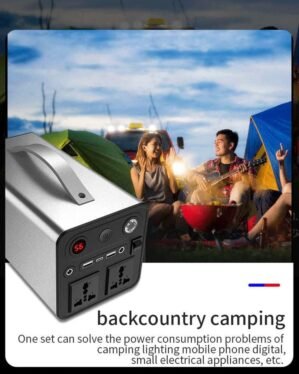 300W Portable Power Station, 90000mAh Camping Power Pack Solar Generator with AC/DC/USB/Type C Outlet for Outdoors Camping Travel Fishing Emergency
