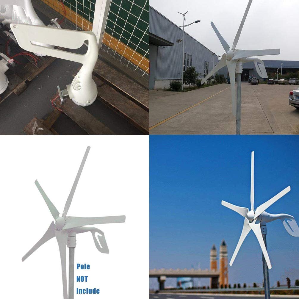 AUECOOR 1600W Solar Panel Wind Turbine Generator Kit: 10 pcs 120W Mono Solar Panel+ 400W Wind Turbine+ MPPT solar controller + wind controller+3000W Power inverter for 12V/24V Battery - Image 5