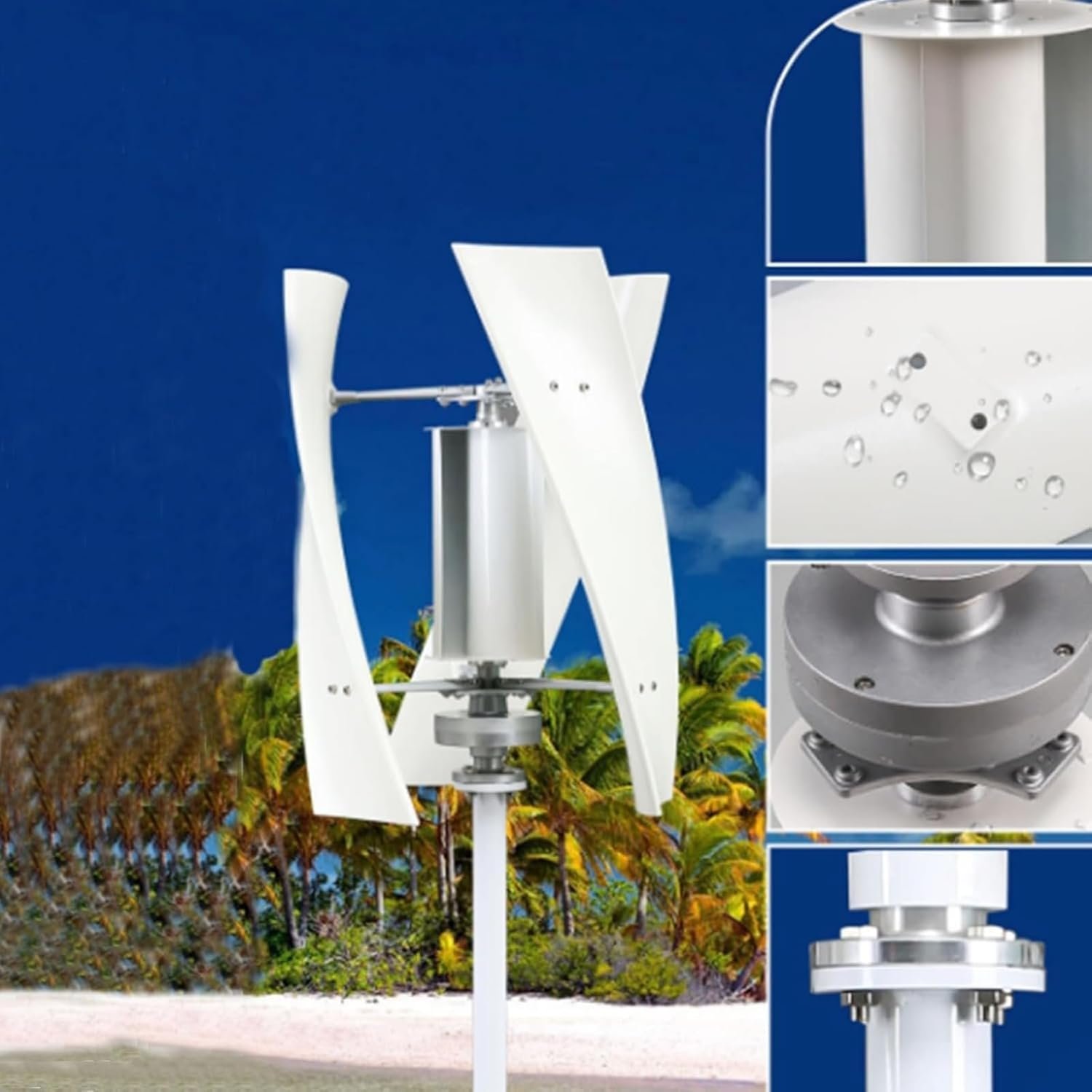 14000W Wind Turbine Generator Kit 24V 48V 220V Portable Wind Turbine Generator Kit with 3 Blade/Controller for Solar Wind Power Manufacturer Equipment - Image 3