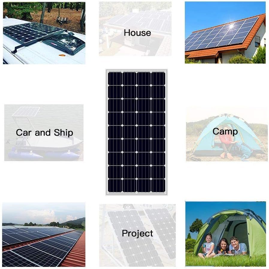 AADDFDD 200W(220W) Wind & Solar Kit/Hybrid System kit: 100W Turbine Generator 120W Monocrystalline Panel +Wind Controller+Solar Charge Controller+Accessories - Image 6