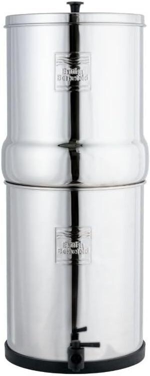 British Berkefeld 6L Stainless Steel Gravity Water Filter System | Comes With 2 Ultra Sterasyl Cartridges | Great Tasting Clean Water | No Power Or Plumbing Required | For Home Or Outdoor Use