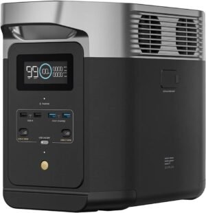 EF ECOFLOW EcoFlow DELTA 2 Portable Power Station with 1-3kWh Expandable Capacity, the product is unused, only part of the packaging is defective (Renewed)