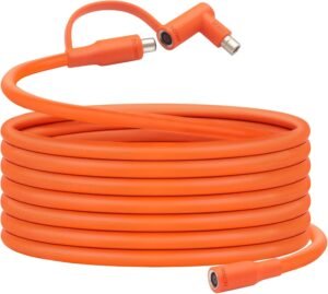 Hoeine Solar Panel Extension Cable, Compatible with Jackery Solar Panel Connector Perfectly for Gz Yeti, Aker, Jackery Solar Generator Portable Power Station and Solar Panel’ Connection (25 Feet)