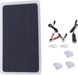 Solar Panel, 20W 12V Monocrystalline Solar Panel PV Panel Off Grid Solar Power for Battery Charging Boat, Caravan, RV and Any Other Off Grid Applications