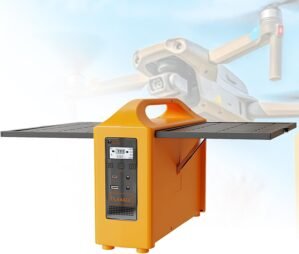 Portable Power Station with Solar Panels, 76.8wh Lifepo4 Eve Battery Solar Generator Backup Has Type-C USB Ac Dc Output, Mobile Power Supply as Emergency Generator for Rv Off-Grid