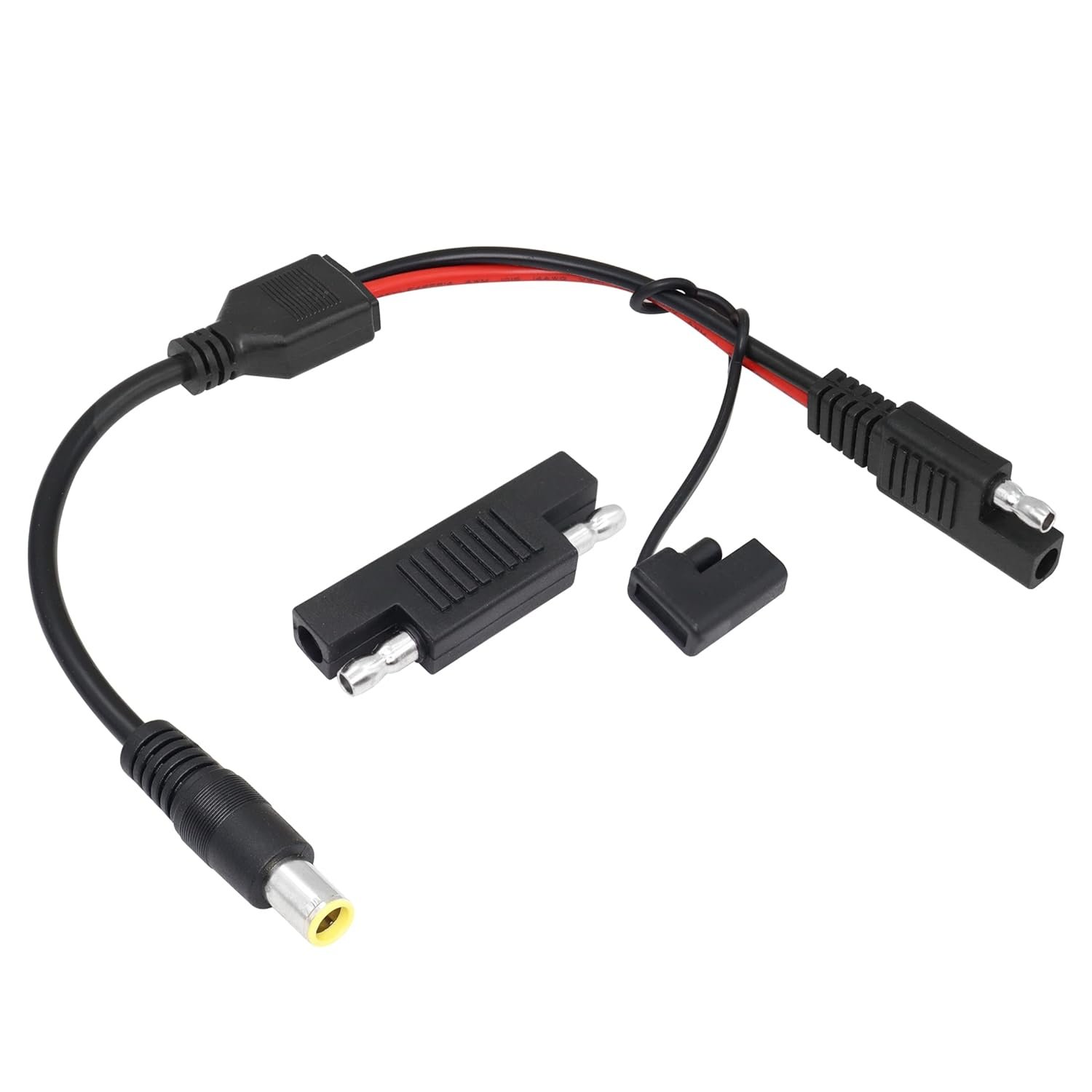 YACSEJAO SAE to DC 8mm Cable 14AWG 30cm DC 8mm Male to SAE Connector Adapter for RV & Solar Generator Portable Solar Panel