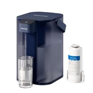 Waterdrop Instant Electric Water Filter Jug with a 3-Months Filter, 3.5L Countertop Water Filter System, Reduces Chlorine, Lead, Mercury, Reduce PFAS, PFOA/PFOS, 757 Litres, Blue (NOT Reduce TDS)