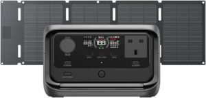 EcoFlow RIVER 3 Plus Portable Power Station with 45W Solar Panel, 286Wh LFP Battery, 1200W Output, 16 Hours Runtime for Appliances