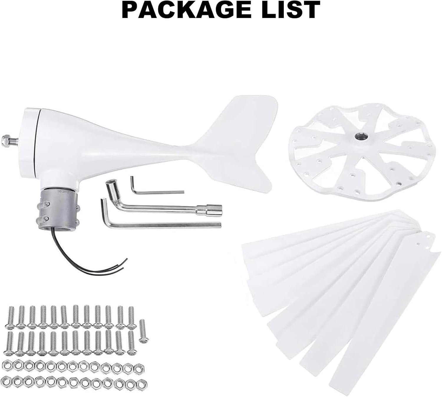 XEEAOFE Wind Turbine Generator 3000W - Small Windmill for Homes, 12V Hybrid Solar Wind Power Kit - Image 7