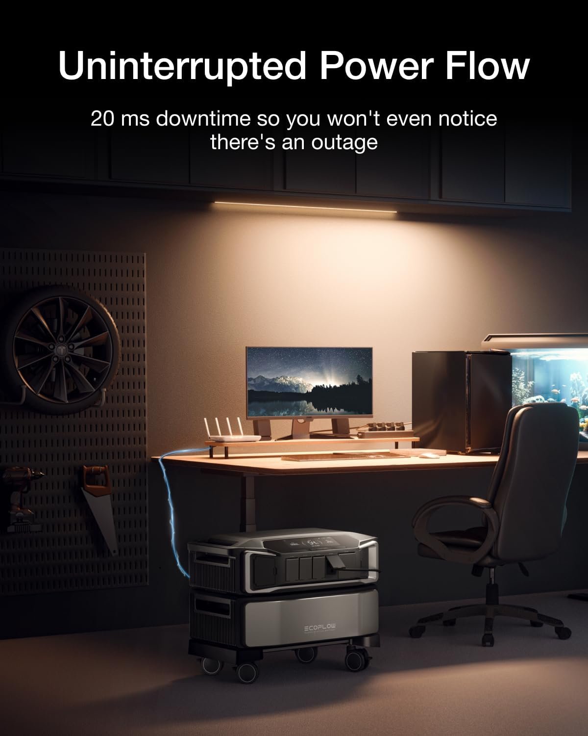 EF ECOFLOW DELTA Pro Ultra Portable Power Station with 400W Rigid Solar Panels × 2, LFP Battery Solution Expands to 30kWh, App Monitoring, Solar Generator for Home Use, Emergency & RVs - Image 7