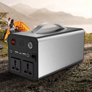 Portable Power Station 300W 90000mAh – Solar generator for Camping Travel Fishing Emergency Power Supply Backup – AC/DC/USB/Type C Outlet for Outdoors