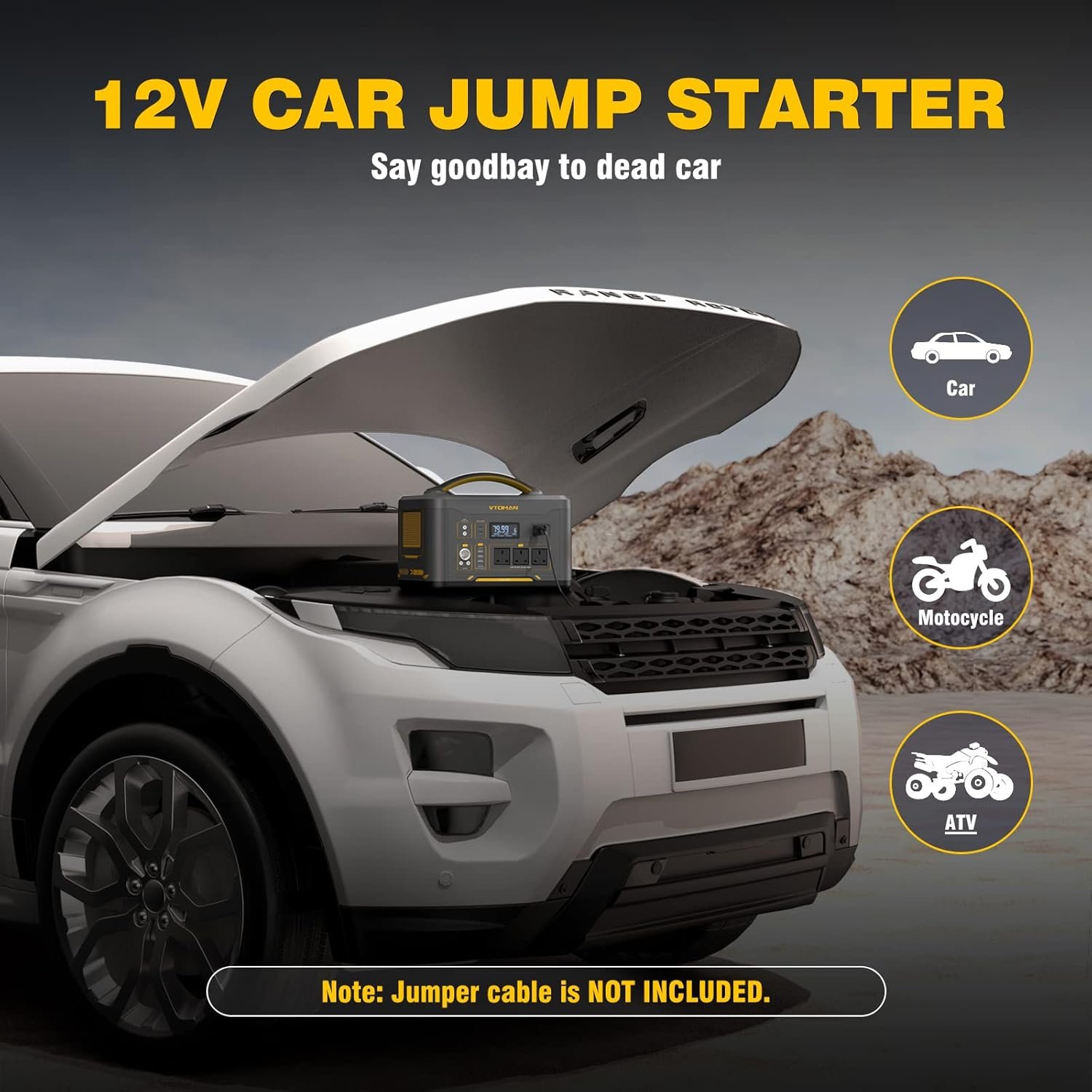 VTOMAN 1500W Portable Power Station - 828Wh Solar Generator LiFePO4 Battery Power Station, Dual 100W PD Type-C & Regulated DC, Capacity Expandable to 2376Wh for Camping, Travel, Off-grid Life, Backup - Image 6