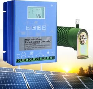 RoyceBee Wind Solar Hybrid Charge Controller 20000W, 12V/24V/48V Regulator MPPT Wind Solar Hybrid Boost Controller, for Wind Turbine Generator Charger Battery, Solar Controller,24V
