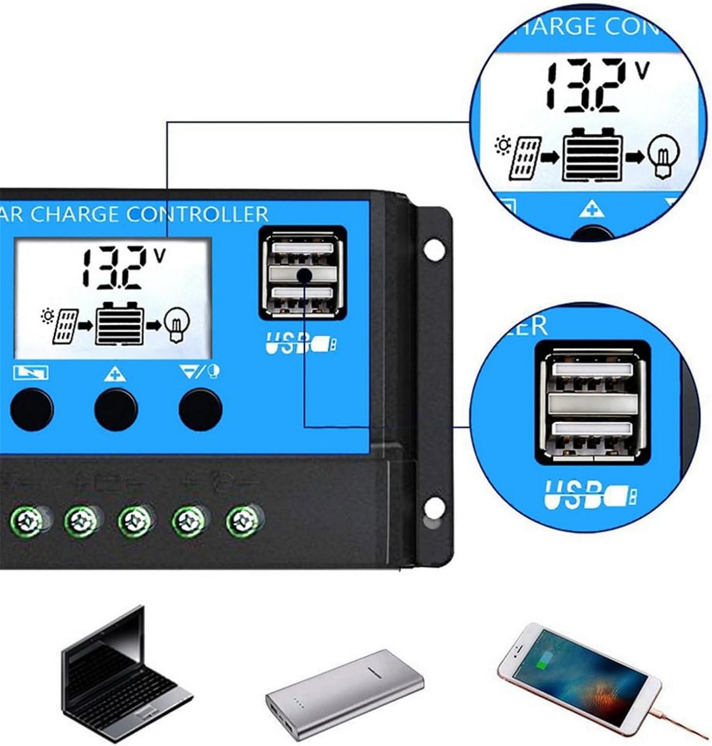 pover Station - Solar Generator Supplies, Portable Rechargeable Generator Inverter | pover Station With 300w Solar Panel, Portable 300w pover Inverter For Home Backup Outdoors Camping Rv - Image 3