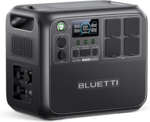BLUETTI Portable Power Station AC200L, 2048Wh LiFePO4 Battery Backup, Expandable to 8192Wh w/ 4 2400W AC Outlets (3600W Power Lifting), Solar Generator for Camping, Home Use, Emergency