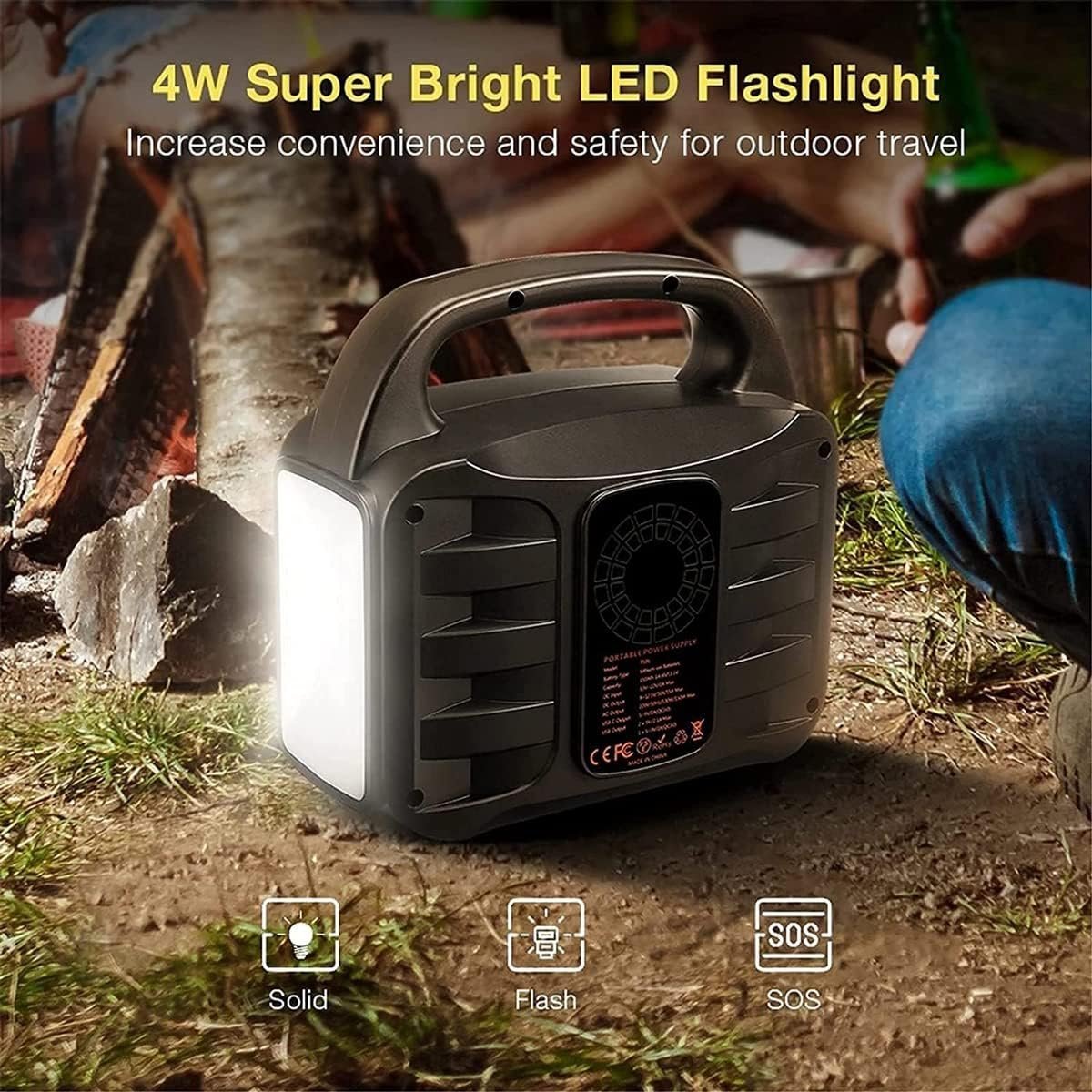 Solar Generator Portable Power Station 150W 80000mAh Emergency Power Supply for Home, Camping, RV Trips, and Outdoor Adventures - Image 5
