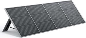 AFERIY Portable Solar Panel Kit 200W 22V, Foldable Monocrystalline Solar Panel ETFE with Free-Standing Supports, Junction Box, IP65 for Solar Generator Off-Grid Living