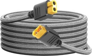 CASIMY 10FT/3M XT60 Extension Cable Adapter Female to Male Connector for Anker SOLIX C300 757 767 Ecoflow Delta River Solar Generator BLUETTI RC Battery Portable Power Station RV Boats Drones 16AWG