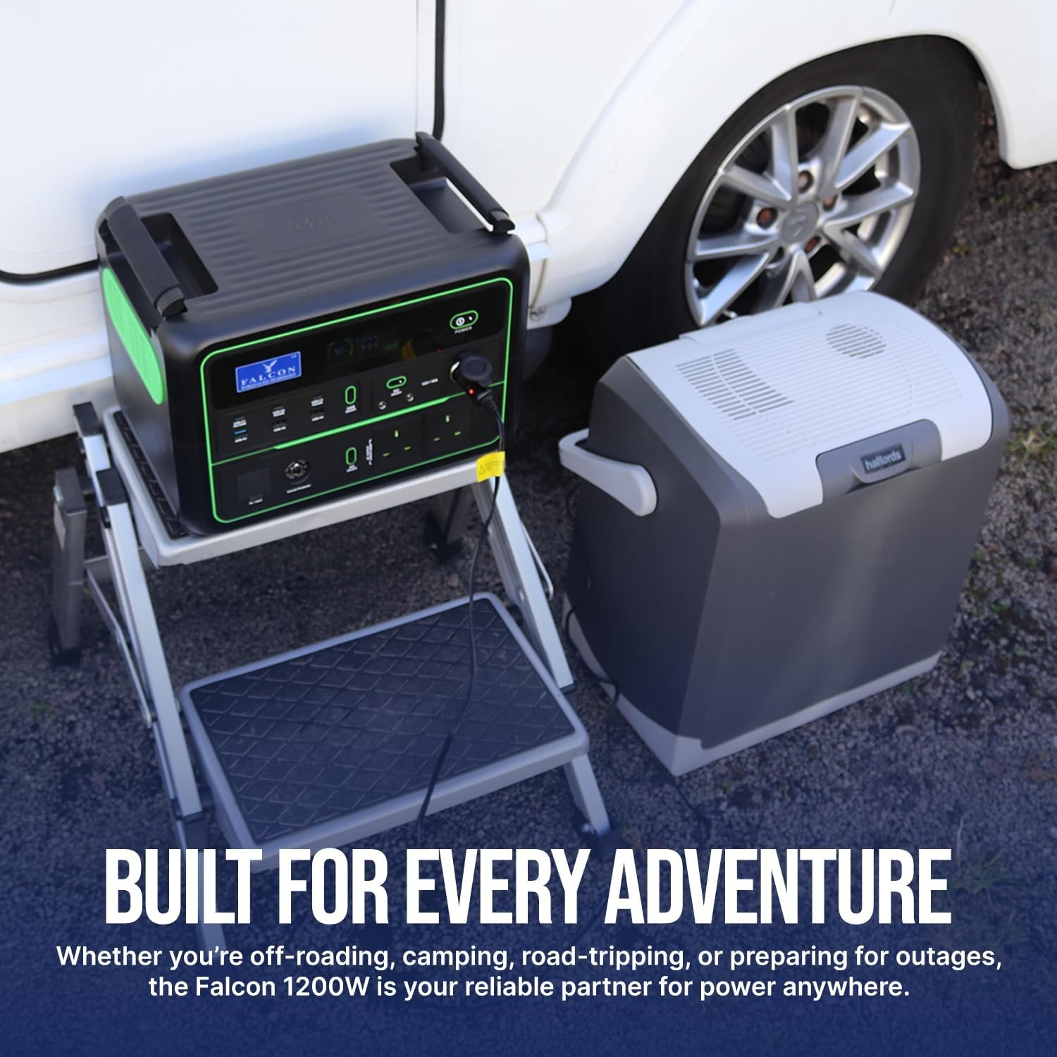 FALCON 1200W Portable Power Station, 1120Wh Outdoor Camping System, Mobile Lithium Battery Pack with 230V/1200W AC Outlets for Camping, Outdoor Adventure and Emergency Backup - Image 5