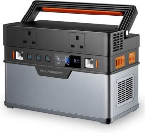 ALLPOWERS Portable Power Station 700W 606Wh MPPT Solar Generator with 2x 230V AC Outlet, 100W USB-C, 0-80% Within 1.5 Hour Fast Charging Backup Battery for Home Emergency Outdoor Trip RV Camping