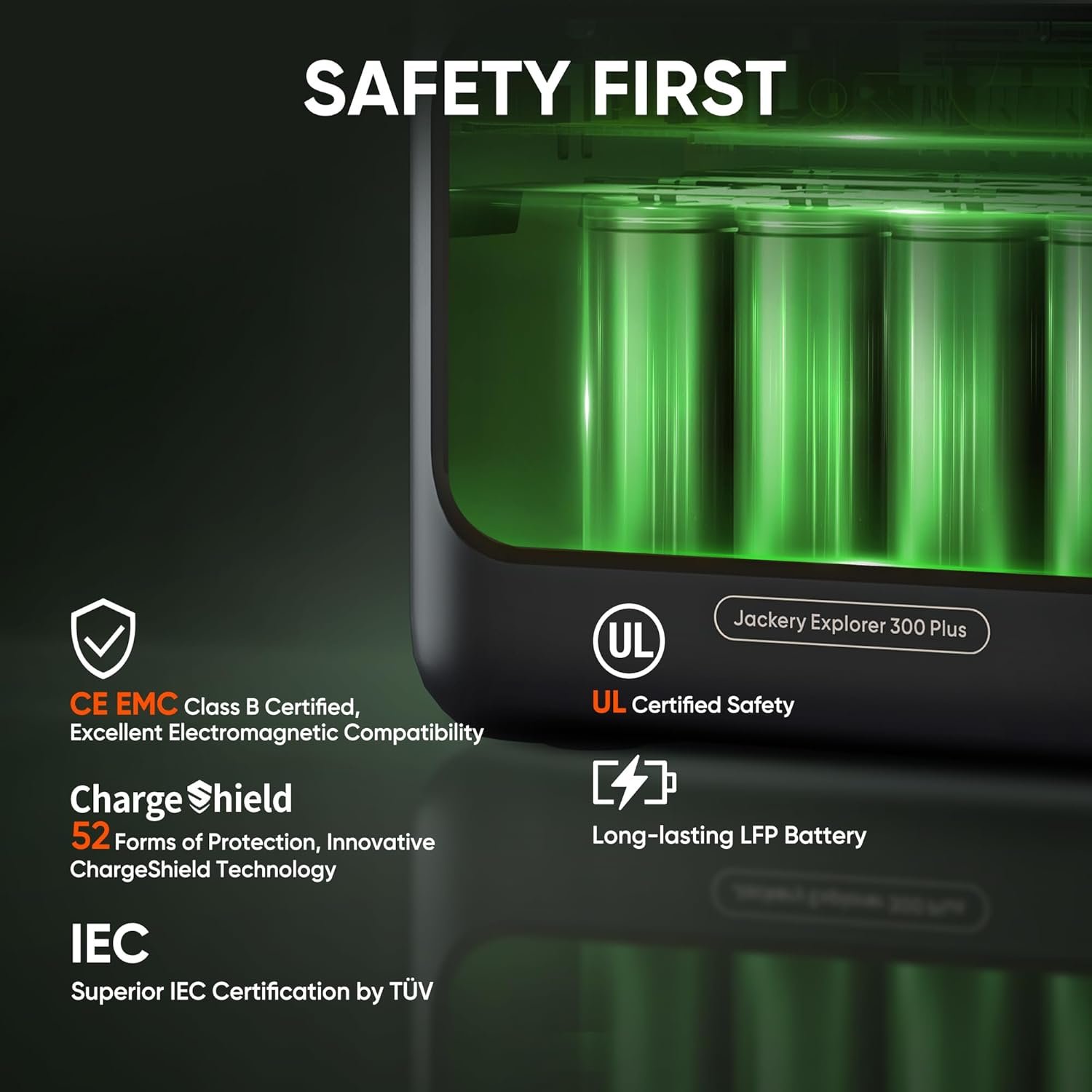 Jackery Solar Generator 300 Plus 40W Mini, 288Wh Portable power station with 40W Book-sized Solar Panel, LiFePO4 Battery 300W Output for Outdoors RV Camping Emergencies - Image 2