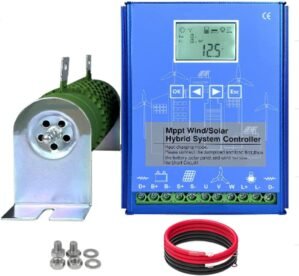 GEHPYYDS 2000W/3000W/5000W/6000W/8000W Wind&Solar Hybrid System MPPT Charge Controller 12V 24V 48V with LCD Screen for Off Grid Home Use Wind Generator,12v-2000w