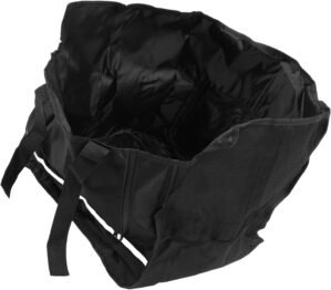 OVAQUIXI Portable Solar Generator Cover, Weatherproof Polyester, Lightweight Dust Cover with Storage Pockets, 17.7×14.5×15.0in for Camping and Emergency Use