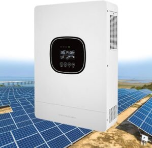 WIANQIAN 5.0KW All-in-One Pure Sine Wave Hybrid Solar Inverter, Solar Hybrid Inverter Charger, Supports 9 Parallel Inverters, Mains/Generator Input Voltage Range 90-280Vac, For Home Energy Storage RV