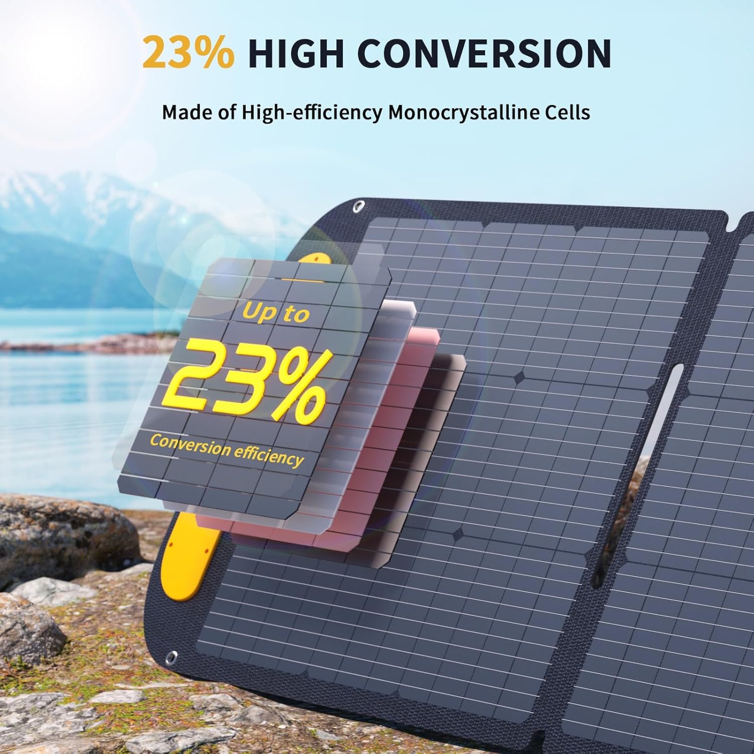 VTOMAN Jump 2200 Portable Power Station with 200W Solar Panel - 2200W/1548Wh LiFePO4 Battery Powered Solar Power Generator, 2200W Constant-Power, Regulated 12V DC, PD 100W Type-C for Camping, Travel - Image 5