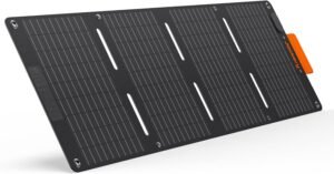 Jackery SolarSaga 40 Mini Solar Panel, Portable Solar Panels with USB-C & USB-A Ports, Book-Sized Foldable Solar Charger for Phones, IP68 Waterproof Rated, for Hiking, Camping and Off-Grid Living