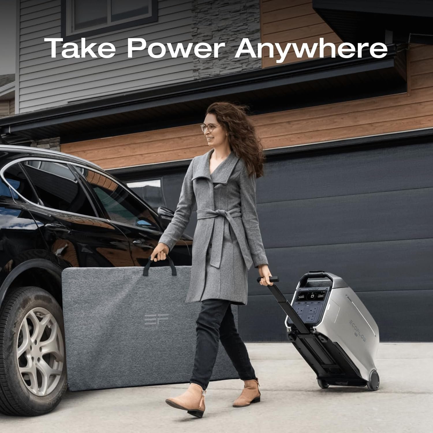 EF ECOFLOW DELTA Pro 3 Portable Power Station & 400W Solar Panel, 4096Wh LFP Battery, Expandable to 12kWh, 230V 4000W AC Output, Solar Generator for Home Use, Camping Accessories, Power Outages, RVs - Image 2