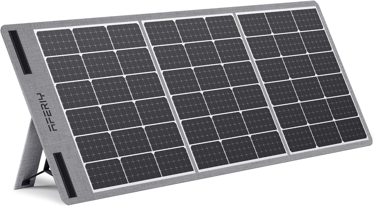 AFERIY 100W 18V Portable Monocrystalline Solar Panel Kit, Foldable, Adapted to Solar Generators, with Adjustable Support, Junction Box, IP65, for Campervan, Caravan, Garden