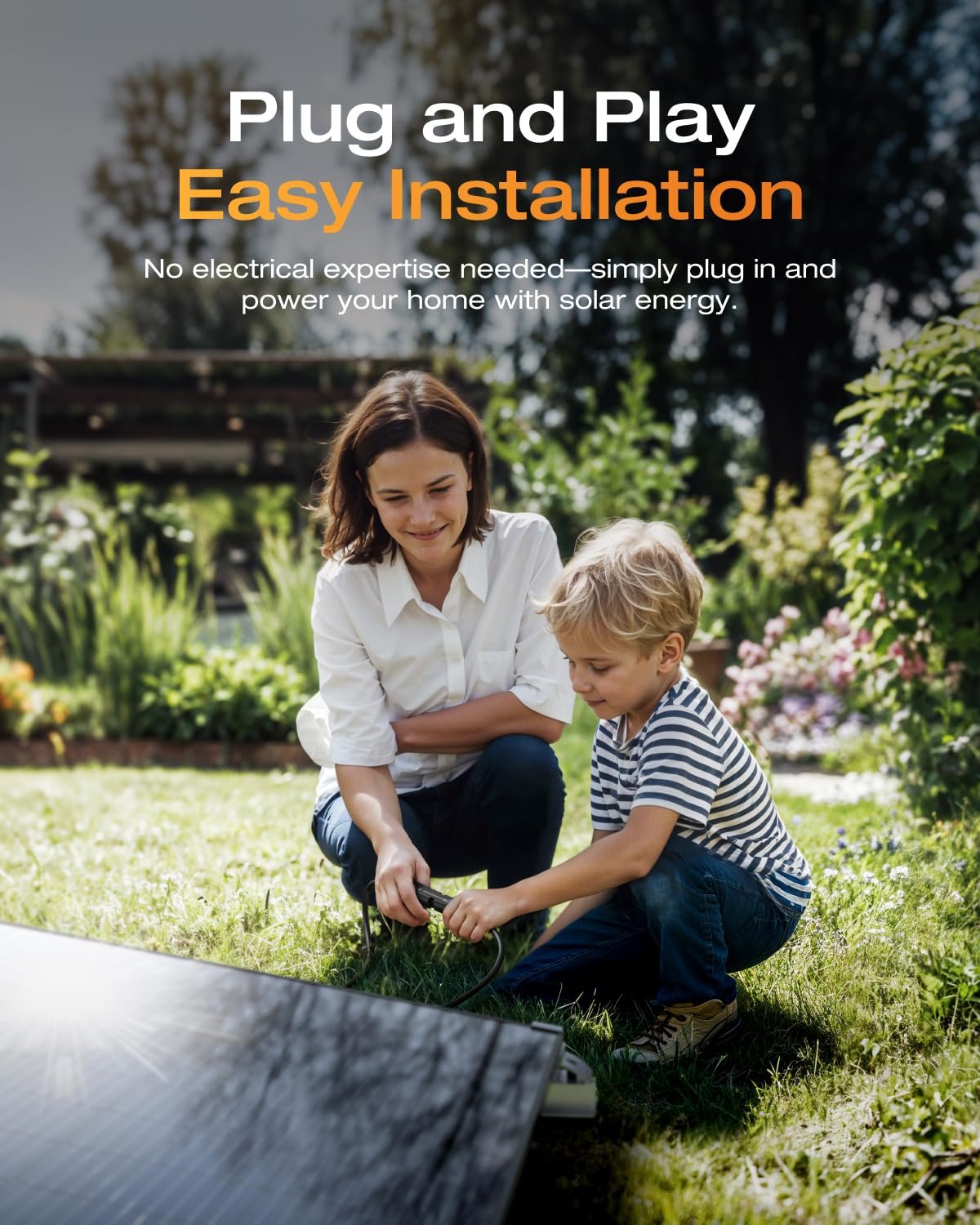 ECOFLOW STREAM Balcony Solar System, 800W Micro Inverter, 2 × 400W PV Solar Panels, Smart Grid-Feed Inverter with Wi-Fi & App Control for Balcony, Garden, Roof & Vertical Walls - Image 2