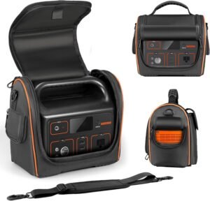 Carrying Bag Compatible with Jackery Explorer 500 Portable Power Station (518Wh), Travel Storage Case with Ventilated Windows for Outdoor Solar Generator and Accessories