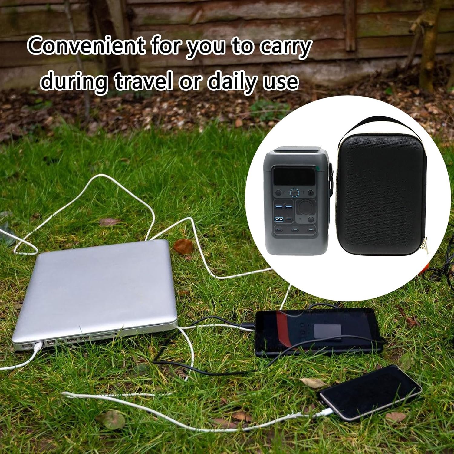 ZIDDAR Hard Travel Protective Case For C300 PowerBanks Power Stations 300W Outdoor Portable Solar Generator - Image 2