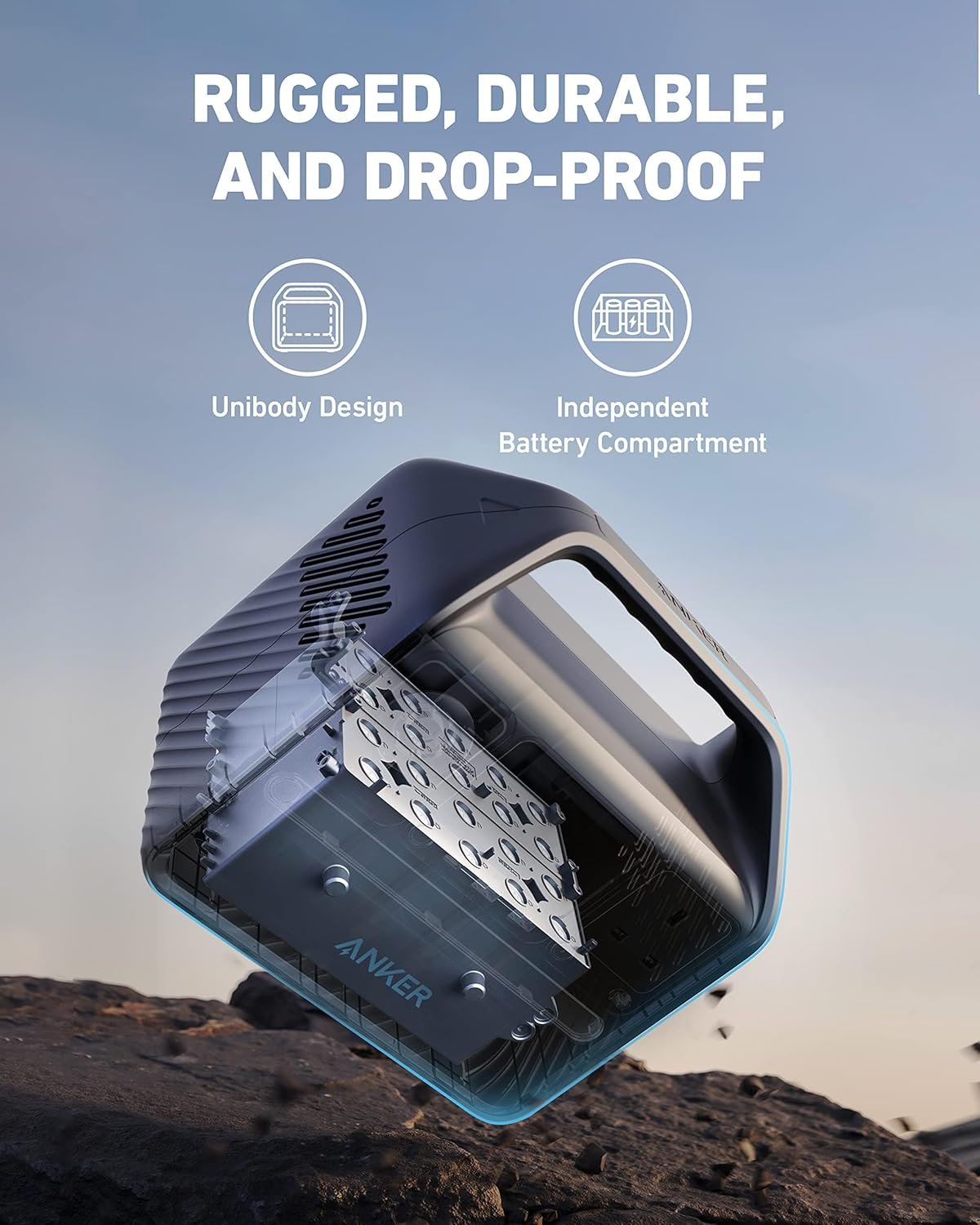 Anker 521 Portable Power Station Upgraded with LiFePO4 Battery, 256Wh 5-Port PowerHouse, 300W (Peak 600W) Solar Generator (Solar Panel Optional), 2 AC Outlets, 60W USB-C PD Output, Outdoor Generator - Image 3