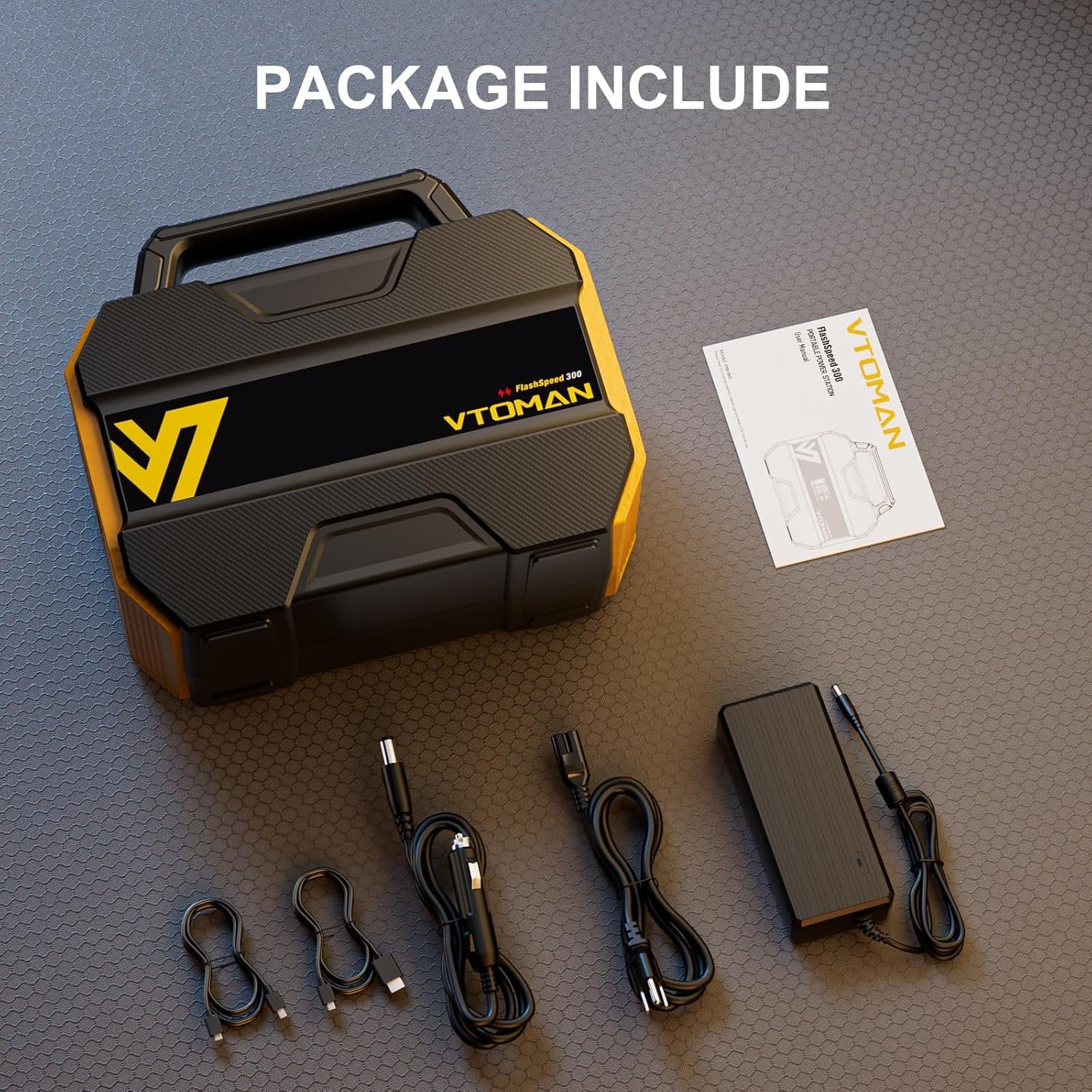 VTOMAN FlashSpeed 300 Portable Power Station Up to 600W Output, 230Wh Solar Generator with LiFePO4 Battery, Fast Charging 100W USB-C, 3000 Cycles, 6 Outlets for Home, Camping, RV, Fishing - Image 8