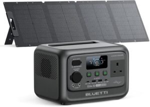 BLUETTI Solar Generator Elite 30 V2 with 120W Solar Panel (Ships Separately), 288Wh LiFePO4 Portable Power Station, 600W AC Outlets (1500W Power Lifting), for Camping, Home Use, Emergency