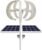 White Lantern Wind Generator 600W 12V IP67 Wind Turbine Generator 5 Blades Vertical Axis Wind Power System Wind And Solar Complementary Power Generation For Home Factory Use