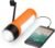 VFAN Rechargeable Hand Crank Generator/Flashlights/Charger for Phone Camping, Dog Walking Emergency Situations (Orange)
